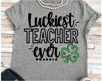 Download Luckiest Teacher Svg Etsy