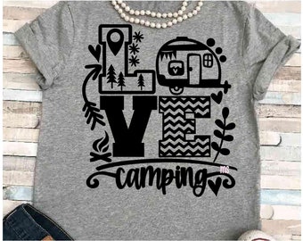 Download Camping Shirt Svg Etsy