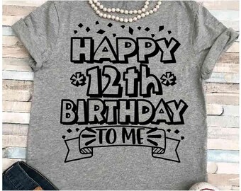 Download 12th Birthday Svg Etsy