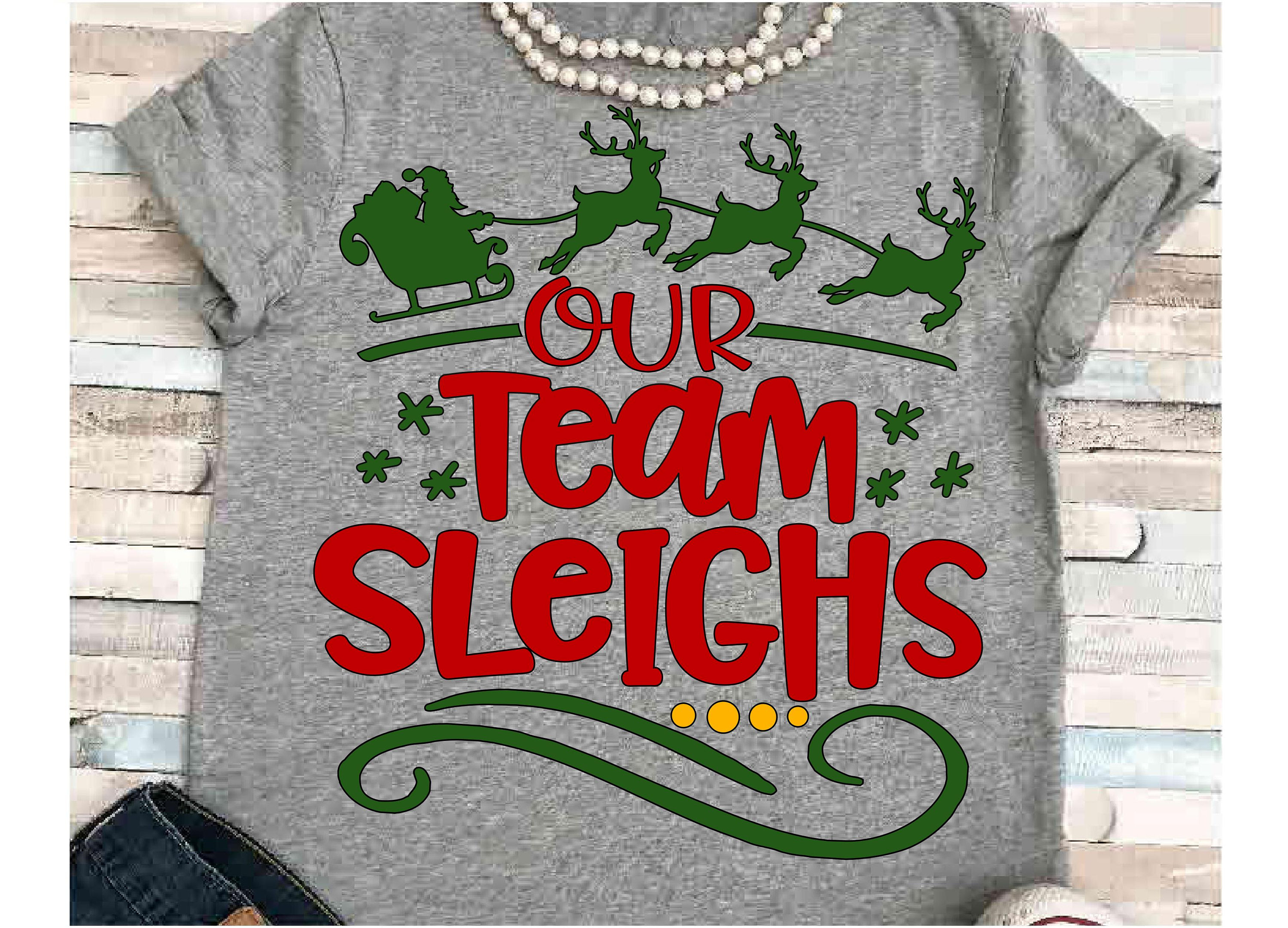 Discover Silhouette Cameo Cricut Christmas santa iron on Our team staff sleighs matching shirt