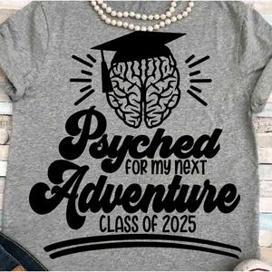 Senior SVG DXF JPEG Silhouette Cameo Cricut Klasse von 2025 psyched gehirn diplom Bs 25 Abschlusszeichen Master Bachelor Bachelor Bachelor