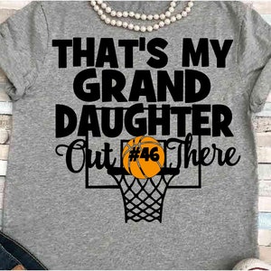 Basquete SVG DXF JPEG Silhueta Cameo Cricut neta svg Basquete ferro em Essa é minha neta lá fora, Avó svg Mimi