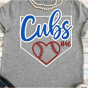 Béisbol SVG DXF JPEG Silueta Cameo Cricut imprimible hierro de béisbol en baseball grammy Cubs svg camisa de béisbol Cachorros mamá home plate cachorros