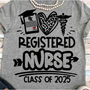 Senior SVG DXF JPEG Silhouette Cameo Cricut Klasse von 2025 Rn Bachelor Abschluss Masters Grad College Vertrauen Reise Krankenschwester Party