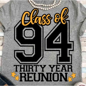 Wiedervereinigung SVG DXF JPEG Silhouette Cameo Cricut Klasse von 1994 png Kamera Gruppe Geist Shirt Leopard 94 Virtuell Spaß 30 Jahre Seniorenklasse 90er Jahre