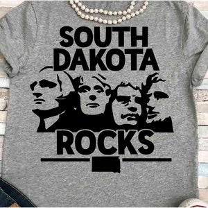 Dakota del Sur SVG DXF JPEG Silhouette Cameo Cricut libertad rocas julio svg 4 de julio svg Familia monte Rushmore humor genial grupo