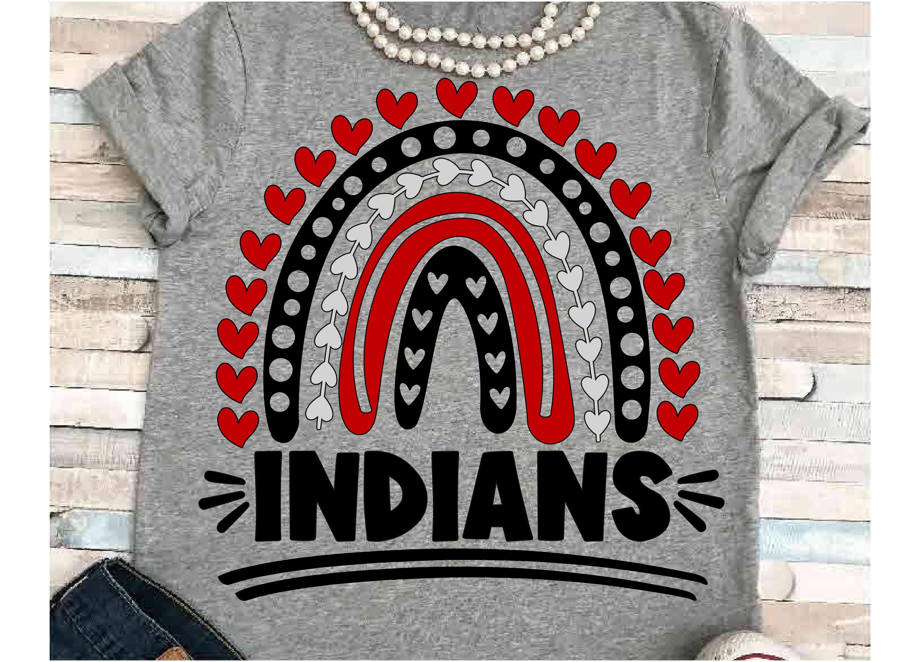 Indians Iron Patches For Clothing T-shirt Thermal Ironing Stickers