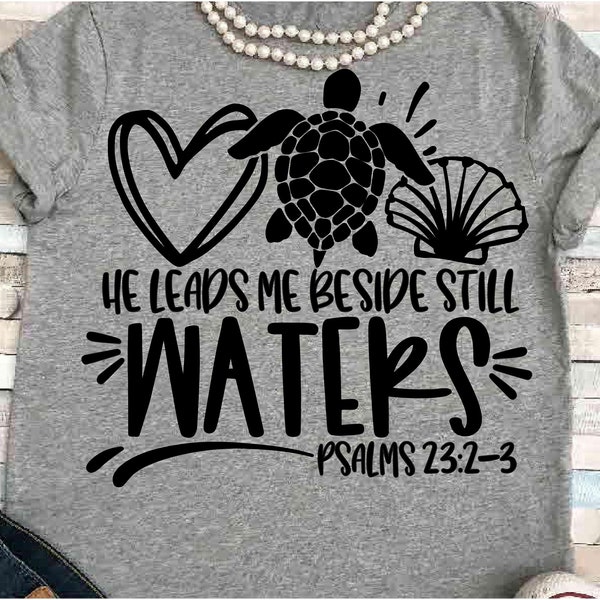 Ozean SVG JPEG Silhouette Cameo Cricut Glauben Strand Schildkröte Muschel Kunst Eisen auf Bibel Vers Meer Herz Zeichen Kunst Druck Meer Kreuzfahrt Sublimation