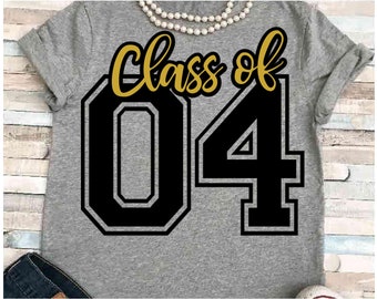 Reunion SVG DXF JPEG Silhouette Cameo Cricut Class of 2004 class reunion group spirit shirt Class of 0 virtual fun 18 years senior class 2k