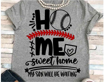 Baseball SVG DXF JPEG Silhouette Cameo Cricut catcher mom stitches sign softball iron on grandma family shirts son will be waiting plate