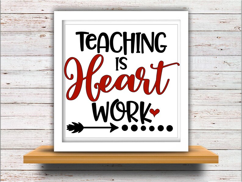 Download Teacher SVG DXF JPEG Silhouette Cameo Cricut Valentines svg | Etsy
