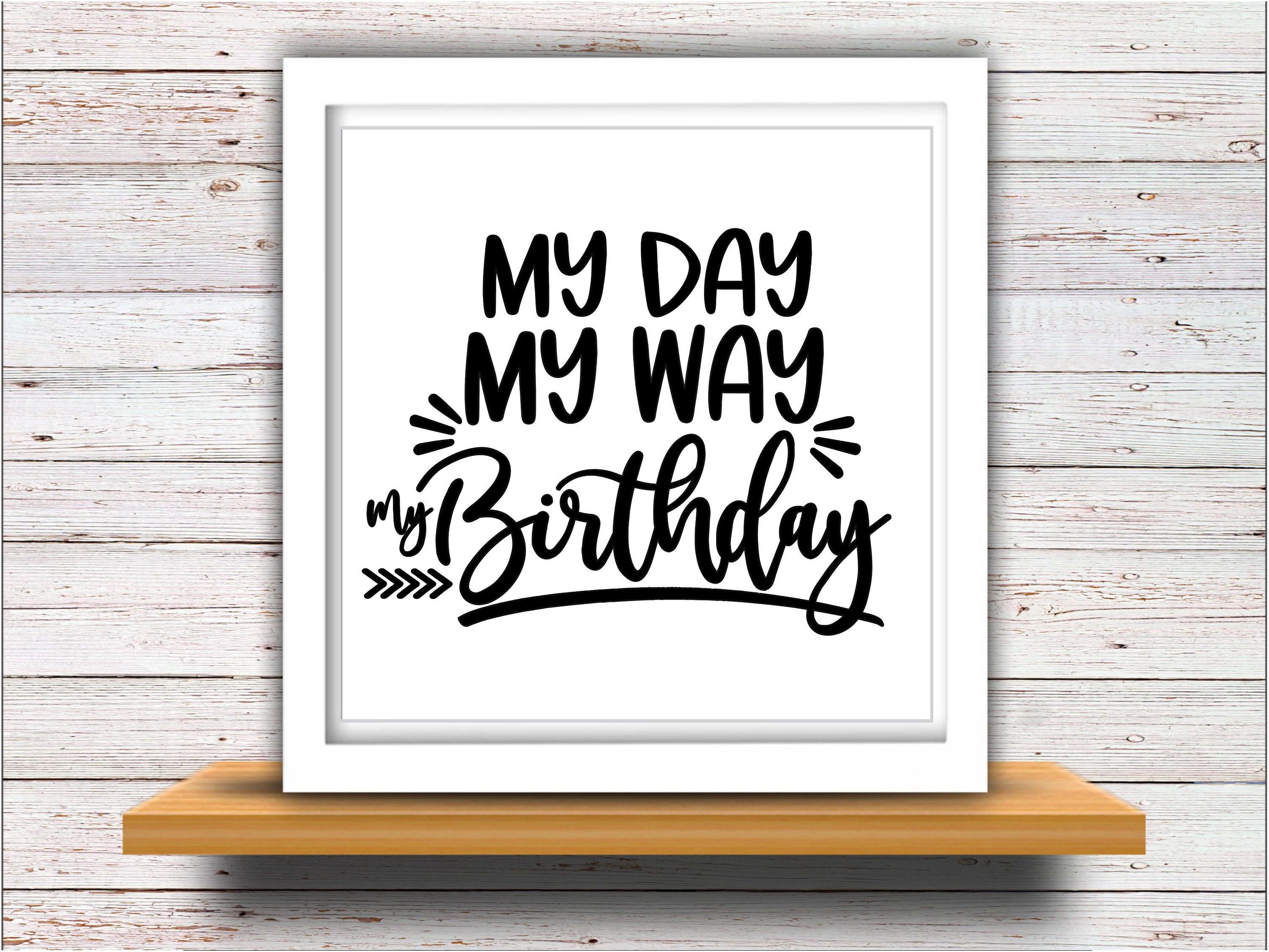 Birthday svg SVG DXF JPEG Silhouette Cameo Cricut sassy svg | Etsy