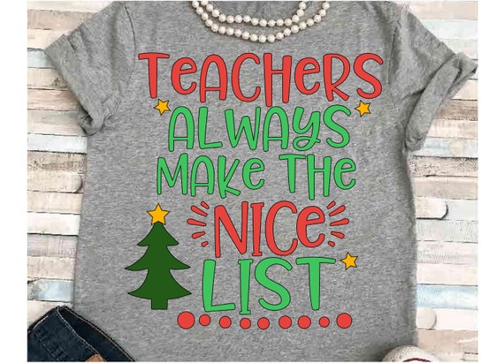 Download Teacher SVG DXF JPEG Silhouette Cameo Cricut Christmas svg ...
