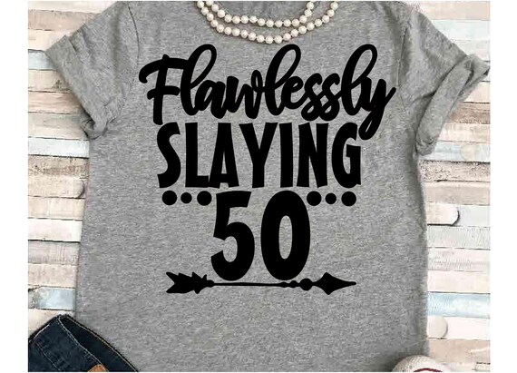 Download Fifty Svg Dxf Jpeg Silhouette Cameo Cricut 50th Birthday Svg Etsy