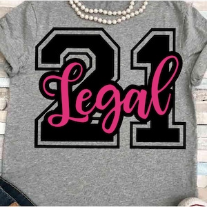 Geburtstag svg SVG DXF JPEG Silhouette Cameo Cricut Geburtstagskind svg 21 svg 21. Geburtstag svg legal svg Trinks svg Geburtstagsparty 21 legal