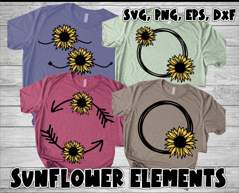 Download Sunflower SVG DXF JPEG Silhouette Cameo Cricut sunflower ...