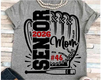 Honkbal SVG DXF JPEG Silhouette Cameo Cricut Senior moeder opstrijkbaar senior out there ballgame ouders nacht groepsgeest familie toernooi teken