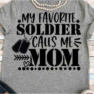 Soldado Svg DXF JPEG Silhouette Cameo Cricut DD-214 mamá hierro en campo de entrenamiento militar héroe etiquetas de perro hijo Favorito me llama mamá grupo a juego