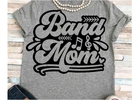 Band SVG DXF JPEG Silhouette Cameo Cricut band mom svg iron on Band mom group shirt Marching Band shirt music notes Love percussion trumpet