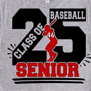 Béisbol senior SVG DXF JPEG Silhouette Cameo Cricut lions paw panthers clase de 2025 plancha para planchar Love baseball team matching group graduation