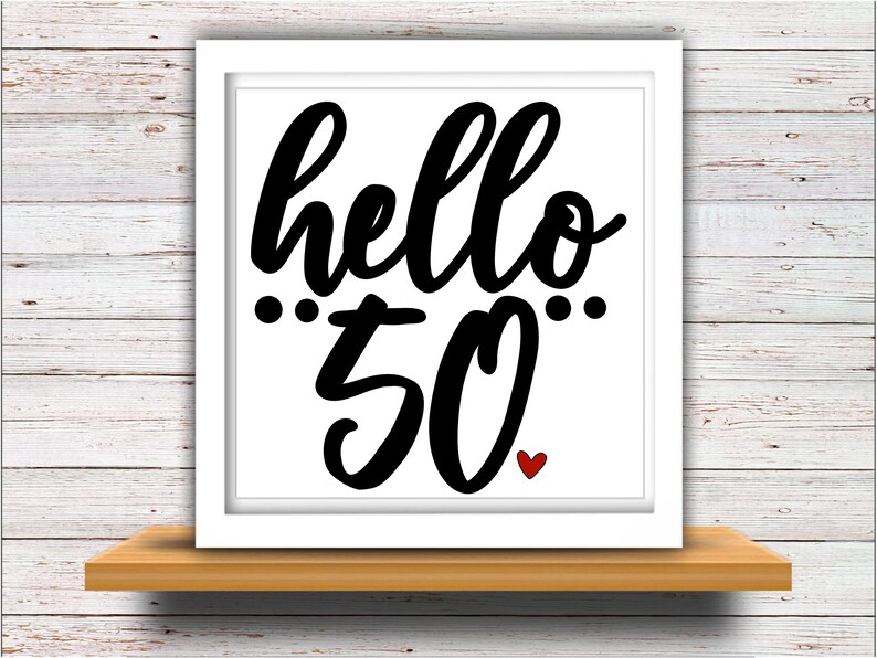 Download Fifty SVG DXF JPEG Silhouette Cameo Cricut 50th Birthday ...