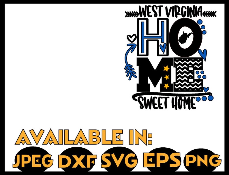 Download West Virginia SVG DXF JPEG Silhouette Cameo Cricut State ...