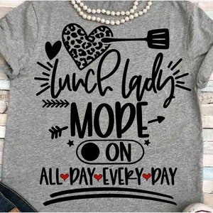 Cafeteria SVG DXF JPEG Silhouette Cameo Cricut Lunch lady crew mode Lunch lady sign school first day of school sign lunch lady stuff room