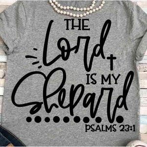 Fe SVG DXF JPEG Silueta Cameo Cricut Proverbios signo versículo bíblico entrenamiento camiseta gimnasio corazón planchado El Señor es mi pastor Día de Pascua impresión png