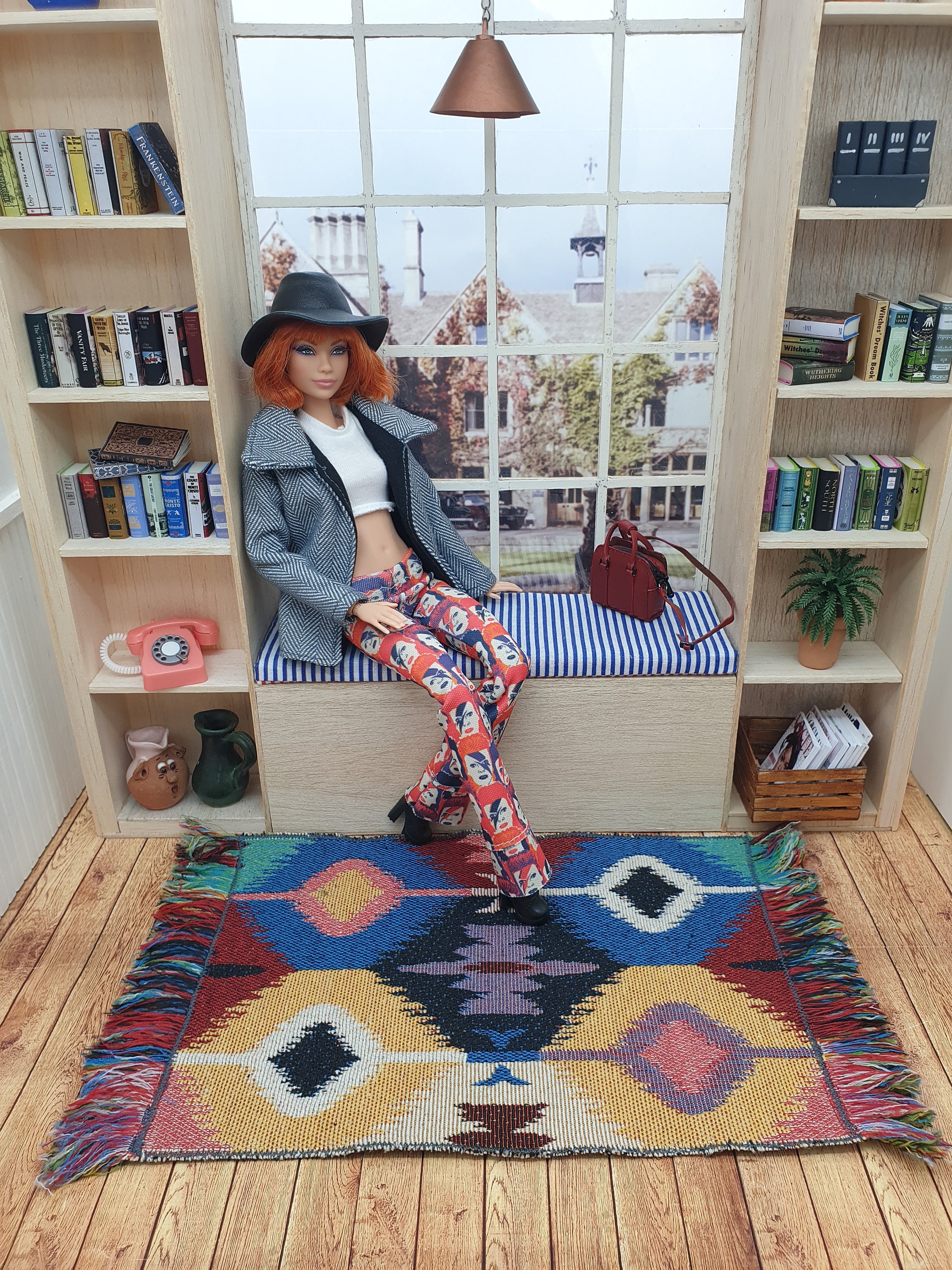 Miniature Rug - 1:6 Scale Dollhouse BOHO Diorama Fashiondoll - Etsy