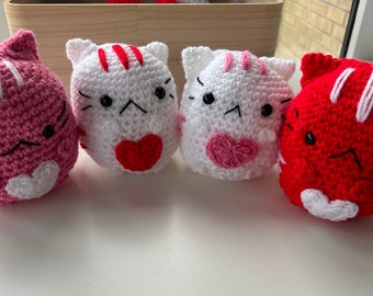 Crochet Valentine Love Cats