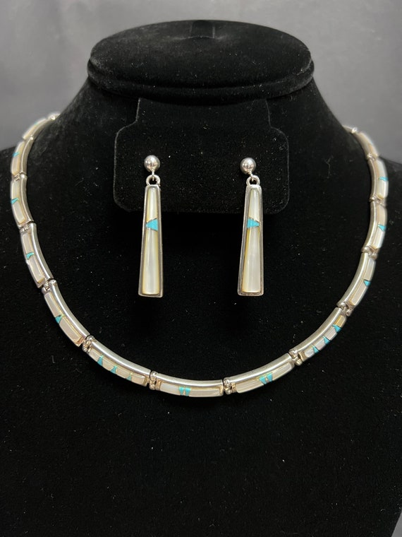 Calvin begay necklace sets clearance