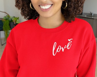 Valetine's Day * Love Hearts Sweatshirt * Mom Valentine's Sweater * Teacher * Gift for Her