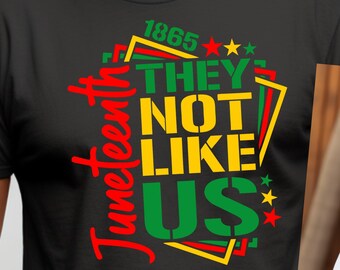 Juneteenth 1865 Shirt * Freeish Since 1865 * Black History * Family Shirt * They Are Not Like Us
