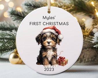 Puppy First Christmas Ornament * Custom Dog Ornament * Personalized Pet Ornament * Puppy Ornament * Dog Lover Gift * Dog Christmas Gift