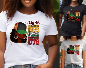Juneteenth 1865 Shirt * Black Woman * Freeish Since 1865 * Black History