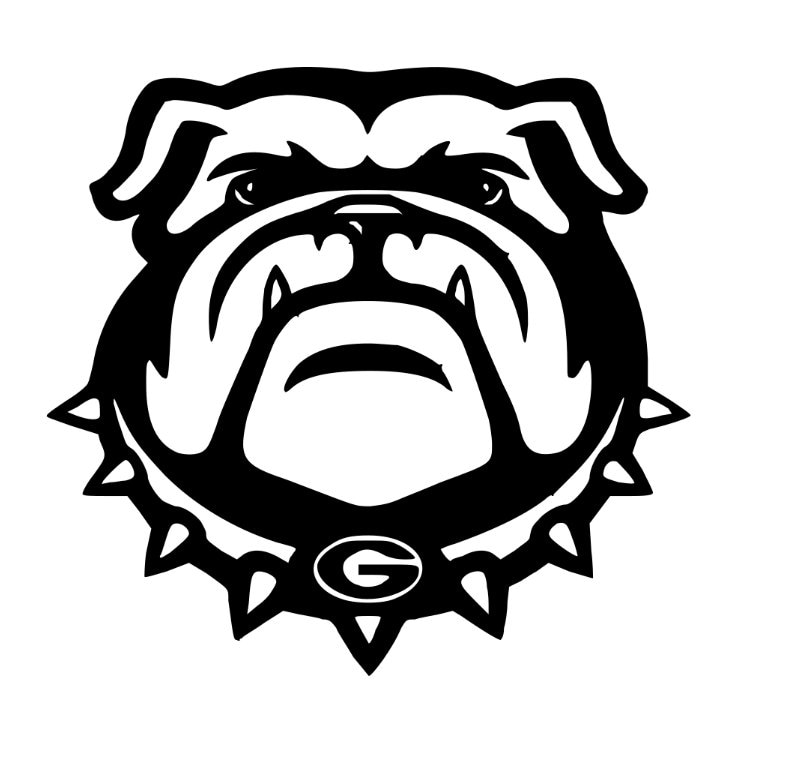 Georgia Bulldogs Decal Vinyl Decal Car Truck SUV Glasses | Etsy