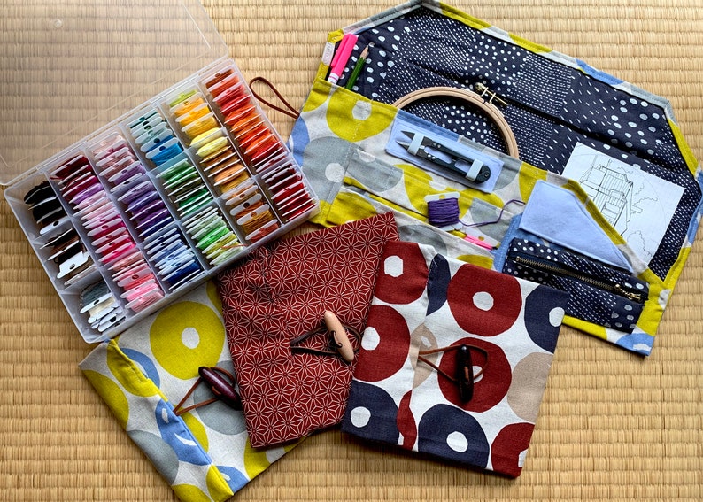 PATTERN Embroidery Cross Stitch Organizer Tool Kit Handmade Etsy