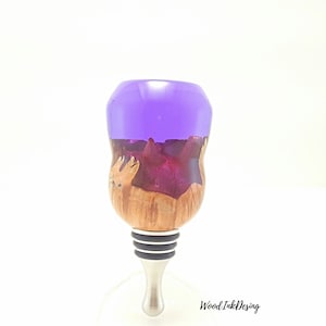 Maple burl, Wine stopper, bottle stoppers, hybrid bottle stopper, bottle stopper favor, bottle stopper turned