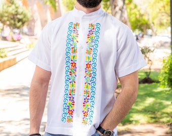 メンズ 花柄刺繍 グアヤベラシャツ メキシコ伝統 - Etsy 日本