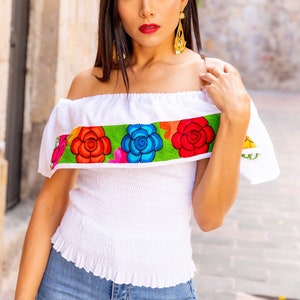 Spanish style off the shoulder sales tops