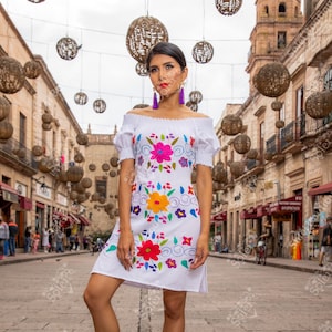 White cuban sale style dress