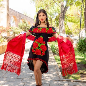 Vestidos de china outlet poblana bordados