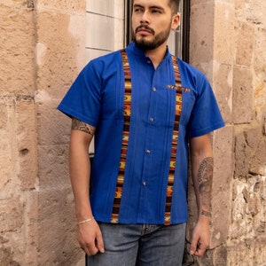 Mens Mexican Traditional Shirt. Guayabera for Men. Traditional Style Mens Guayabera. Ethnic Style. Fathers Day Gift. Gifts for Him