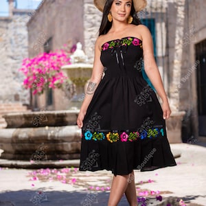 Mexican style cocktail dress top