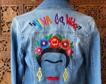 Men/'s Denim Jacket Famous Panting Print Aesthetic Clothing Vintage Jacket Jean Jacket Rose Print Custom Print Jeans Trucker Jacket YG1276