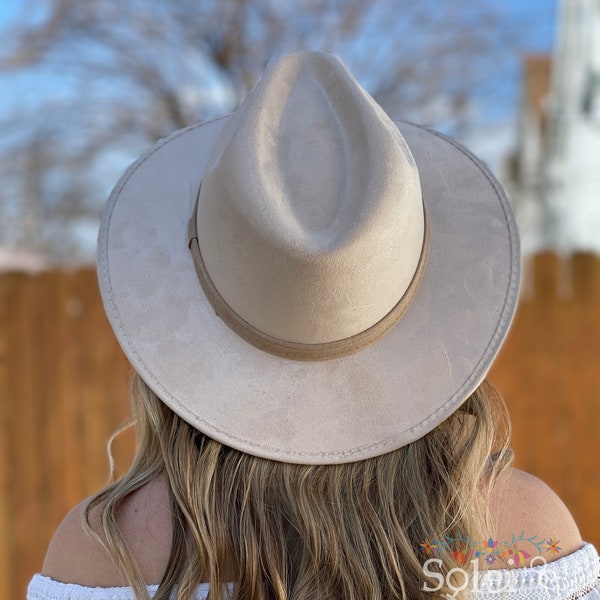 Mexican Suede Hat. Artisanal Hat. Western Hat For Women. Fedora Hat. Elegant Mexican Hat.