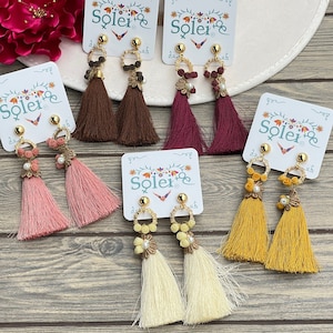 Mexican Artisanal Earrings. Handmade Flower Earrings. Mexican Earrings. Mexican Wedding Jewelry. Traditional Mexican Jewelry. Gifts for her.