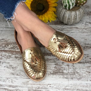 Mexikanische Sandale. Mexikanische Huarache. Alle Größen Boho-Hippie Vintage Sandalen. Leder-Huarache.  Mexikanische handwerkliche Schuhe.