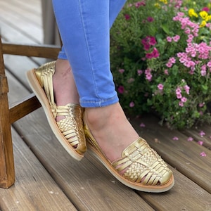 Metallic Huaraches Etsy