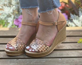 Mexicaanse leren sleehakken. Alle maten Boho-Hippie Vintage. - Etsy  Nederland